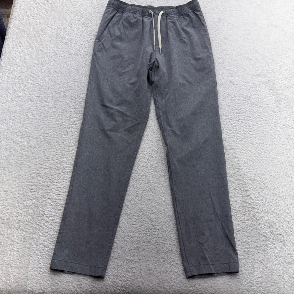 Fair Harbor Mens The One Pant Heather Grey Performance Stretch Trousers Size M